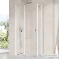   Ravak CHROME CRV2-110 110 cm-es nyíló zuhanyajtó (csak az egyik oldal),Fehér+transparent 1QVD0100Z1