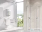 Ravak CHROME CRV2+CRV2 110x120 cm-es nyílóajtós,sarokbelépős zuhanykabin,króm/transparent 1QVD0C00Z1SET110120