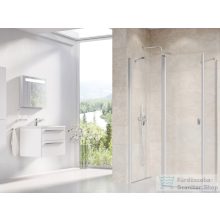   Ravak CHROME CRV2+CPS 110x100 cm-es nyílóajtós zuhanykabin fix oldalfallal,szatén/transparent 1QVD0U00Z1SET110CPS100