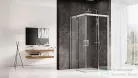 Ravak Matrix MSRV4-100/100 szatén+Transparent zuhanykabin 1WVAAU00Z1