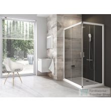   Ravak BLIX BLRV2K+BLRV2K 100x110 cm-es tolóajtós,sarokbelépős zuhanykabin,fehér/transparent 1XVA0100Z1SET100110