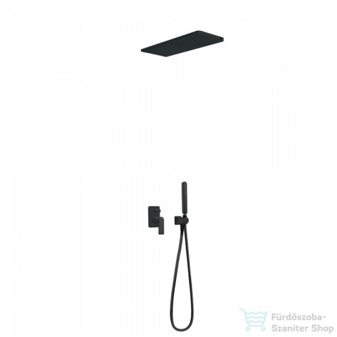 TRES - Loft Colors Falsík alatti zuhanyszett, kézizuhannyal, fejzuhannyal, matt fekete 20018005NM