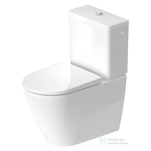 Duravit D-NEO perem nélküli vario kifolyós monoblokkos wc tartály és ülőke nélkül,HygieneGlaze bevonattal 2002092000