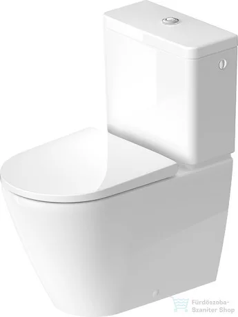 Duravit D-NEO perem nélküli vario kifolyós monoblokkos wc tartály és ülőke nélkül,HygieneGlaze bevonattal 2002092000