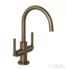 Kludi NOVA FONTE Puristic magasított mosdó csaptelep automata leeresztővel, szálcsiszolt bronz 20118N115