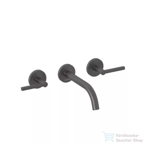 Kludi NOVA FONTE falsík alatti mosdó csaptelep alaptesttel, leeresztő nélkül, szálcsiszolt gunmetal 20144N215