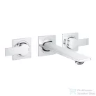Grohe Allure 3-lyukas falsík alatti mosdó csaptelep, leeresztő nélkül,  króm 20193002