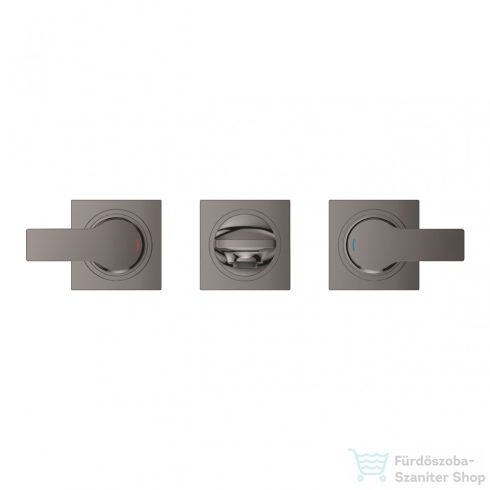 Grohe Allure 3-lyukas falsík alatti mosdó csaptelep, leeresztő nélkül,  grafit 20193A02