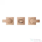 Grohe Allure 3-lyukas falsík alatti mosdó csaptelep, leeresztő nélkül,  matt warm sunset 20193DL2