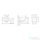 Geberit iCon Square Rimfree fali wc 201950000