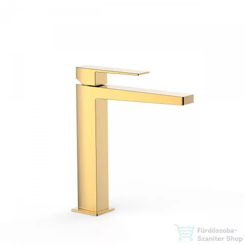 Tres SLIM EXCLUSIVE magasított mosdó csaptelep, leeresztő nélkül, arany 20210303OR