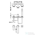 Tres SLIM EXCLUSIVE kádtöltő csaptelep, króm 20216103