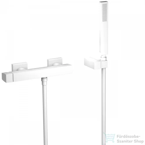 Tres SLIM EXCLUSIVE zuhany csaptelep, zuhanyszettel, matt fehér 20216701BM
