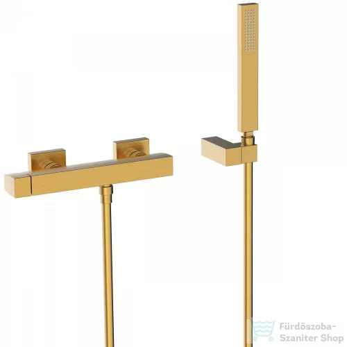 Tres SLIM EXCLUSIVE zuhany csaptelep, zuhanyszettel, matt arany 20216701OM