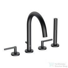   Kludi NOVA FONTE Puristic peremre szerelhető kádtöltő csaptelep, matt fekete 204253915