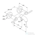 Kludi NOVA FONTE kádtöltő- és zuhanycsap, króm 205400515