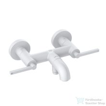   Kludi NOVA FONTE Puristic kádtöltő- és zuhanycsap, matt fehér 205405315