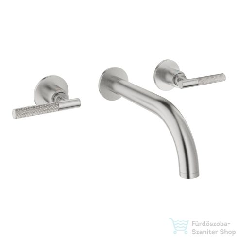 Grohe ATRIO PRIVATE falsík alatti mosdó csaptelep 18 cm-es kifolyóval,fogantyú és belső egység nélkül,Supersteel 20587DC0