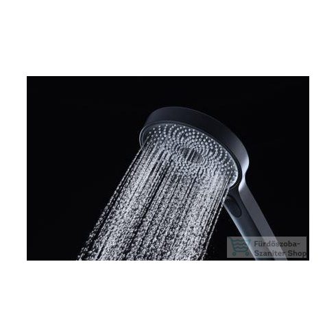 Kielle OUDEE termosztátos zuhanyrendszer 26 cm-es fejzuhannyal,zuhanyszettel,matt fekete/fehér 20602004