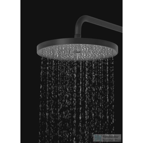 Kielle OUDEE termosztátos zuhanyrendszer 26 cm-es fejzuhannyal,zuhanyszettel,matt fekete/fehér 20602004