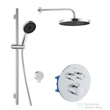   Kielle OUDEE falsík alatti termosztátos zuhanyrendszer fejzuhannyal, belső egységgel, króm 20602SPT10