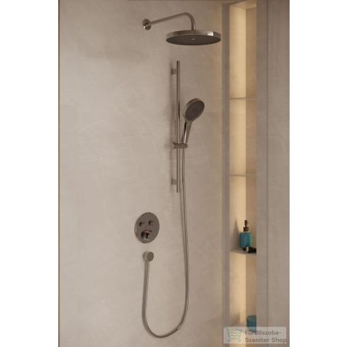 Kielle OUDEE falsík alatti termosztátos zuhanyrendszer fejzuhannyal, belső egységgel, króm 20602SPT10