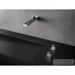   Grohe ALLURE Brilliant Icon 3D 3 lyukas fali mosdó csaptelep, leeresztő nélkül, Steel 20608SD0