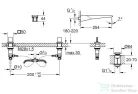 Grohe ALLURE Brilliant Icon 3D 3 lyukas fali mosdó csaptelep, leeresztő nélkül, Steel 20608SD0