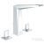 Grohe ALLURE BRILLIANT 3 üléses mosdó csaptelep automata leeresztővel,króm 20627000