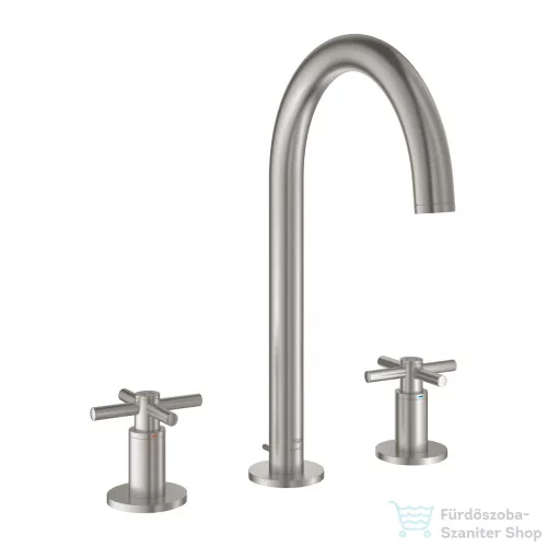 Grohe ATRIO 3 üléses mosdó csaptelep automata leeresztővel,Supersteel 20643DC0