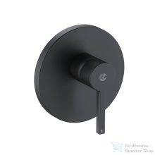   Kludi NOVA FONTE Puristic falsík alatti zuhany csaptelep belső egység nélkül, matt fekete 206553915