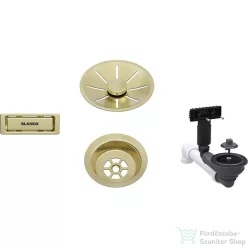   Blanco Le és túlfolyó készlet 1X3,5" InFino lefolyó-távműködtető nélkül, satin gold 207423