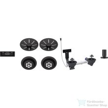   Blanco Le és túlfolyó készlet 2X3,5" InFino lefolyó-távműködtetővel, matt fekete 207442