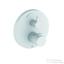   Kludi NOVA FONTE Puristic termosztátos falsík alatti kád/zuhany csaptelep, belső egység nélkül, fehér 208355315