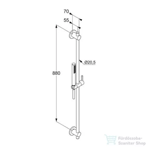Kludi Nova Fonte zuhanygarnitúra 1S 2084005-15