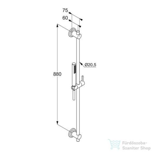 Kludi Nova Fonte zuhanygarnitúra 1S 2084005-25