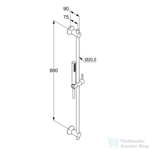 Kludi Nova Fonte zuhanygarnitúra 1S 2084005-35