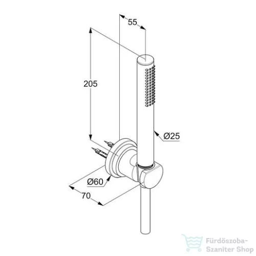 Kludi Nova Fonte zuhanyszett kádhoz 1S 2085005-25