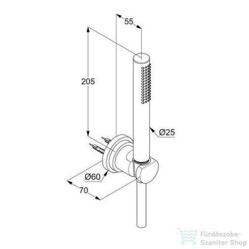 Kludi Nova Fonte zuhanyszett kádhoz 1S, fehér 2085053-15