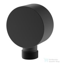   Kielle fali gégecső csatlakozó, kerek, matt fekete 20901004