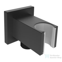   Kielle gégecső csatlakozós kézizuhany tartó, matt fekete 20901014