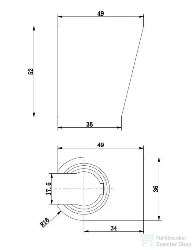 Kielle fix, műanyag zuhanytartó, króm 20901040
