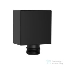   Kielle fali gégecső csatlakozó, szögletes, matt fekete 20918004