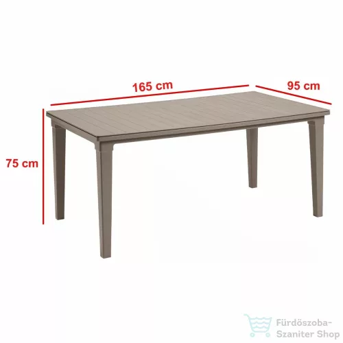 Curver Futura műanyag kerti asztal, cappuccino 209265