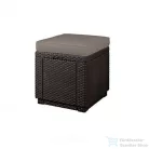 Curver Cube zsámoly, barna színben, meleg taupe párnával 209435