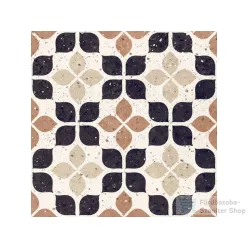   Delconca FRAMMENTI Terracotta Fiore FR-6, 20x20 cm-es padlólap, 20FR06FI