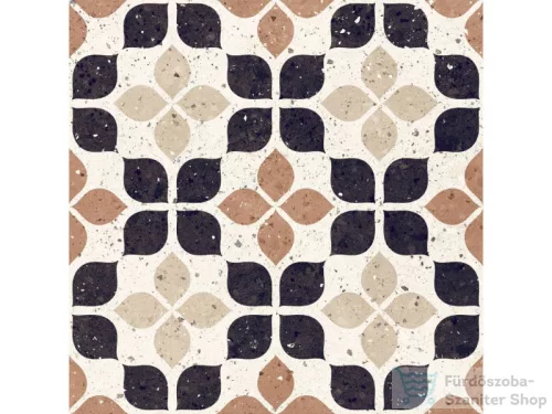 Delconca FRAMMENTI Terracotta Fiore FR-6, 20x20 cm-es padlólap, 20FR06FI