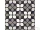 Delconca FRAMMENTI Nero Fiore FR-8, 20x20 cm-es padlólap, 20FR08FI