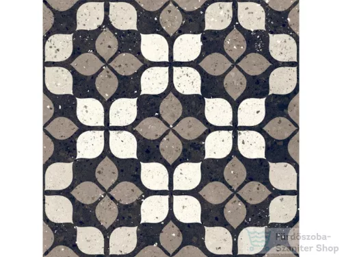 Delconca FRAMMENTI Nero Fiore FR-8, 20x20 cm-es padlólap, 20FR08FI