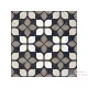 Delconca FRAMMENTI Nero Fiore FR-8, 20x20 cm-es padlólap, 20FR08FI